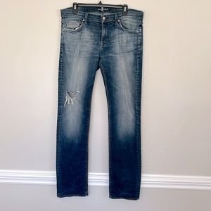 7 for all Mankind Men’s Jeans- Slimmy Luxe Performance- 34